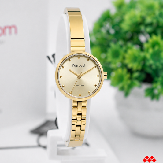 Ferrucci FC 3677-02 gold watch